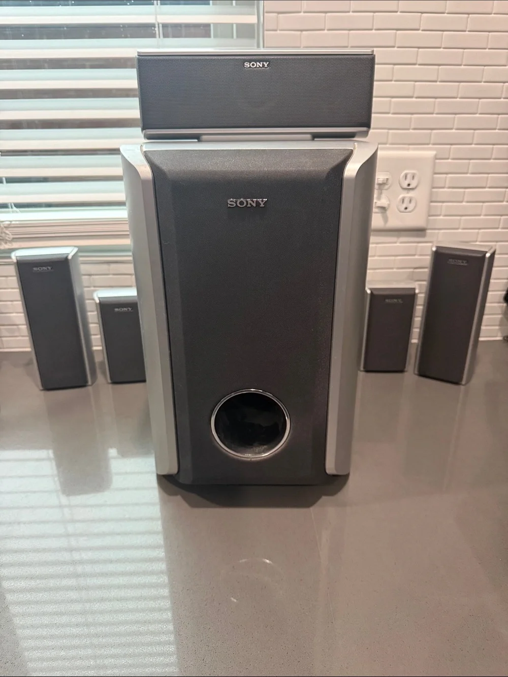 Sony 5.1 Surround Speaker System - Black and Silver